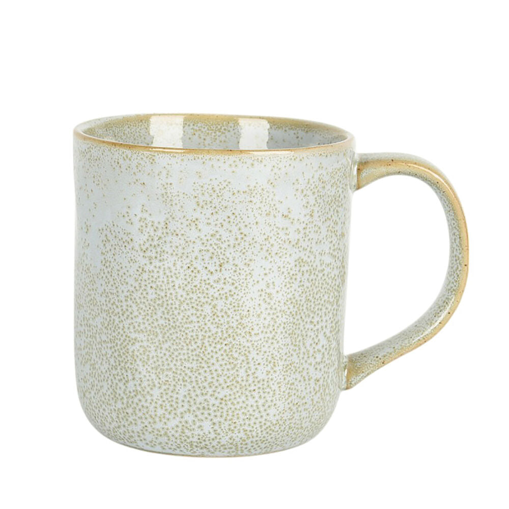 NF Living Mirth Mug 350ml Capacity Ceramic Mugs Stoneware Dinnerware Green (4 Pieces)