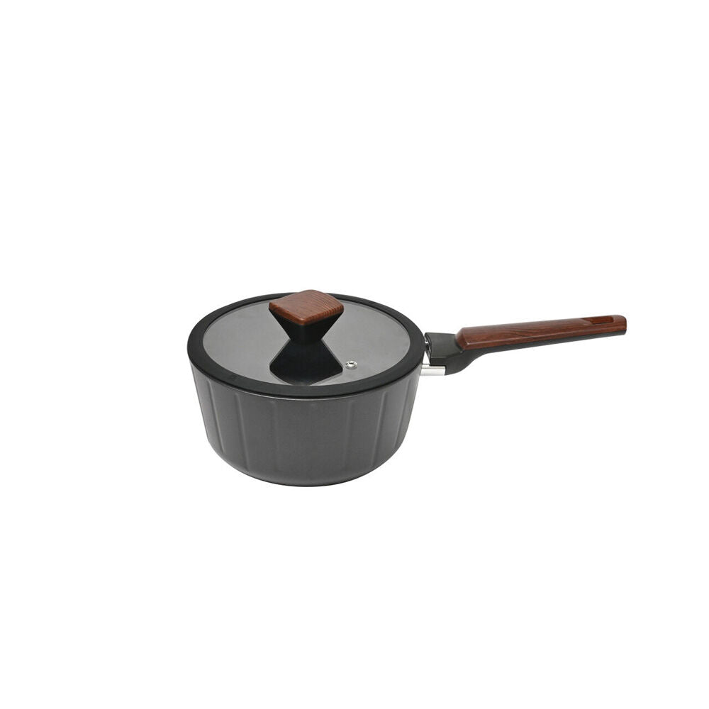 Classica Elegance 20cm Saucepan Non-Stick Cooking Pot Cookware w/ Handle Black — image 2