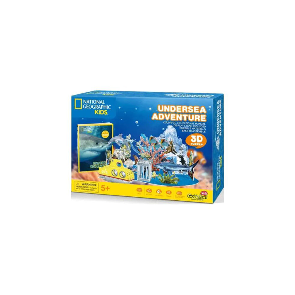 National Geographic Undersea Adventure Kids/Childrens 3D Puzzle Game 8y+