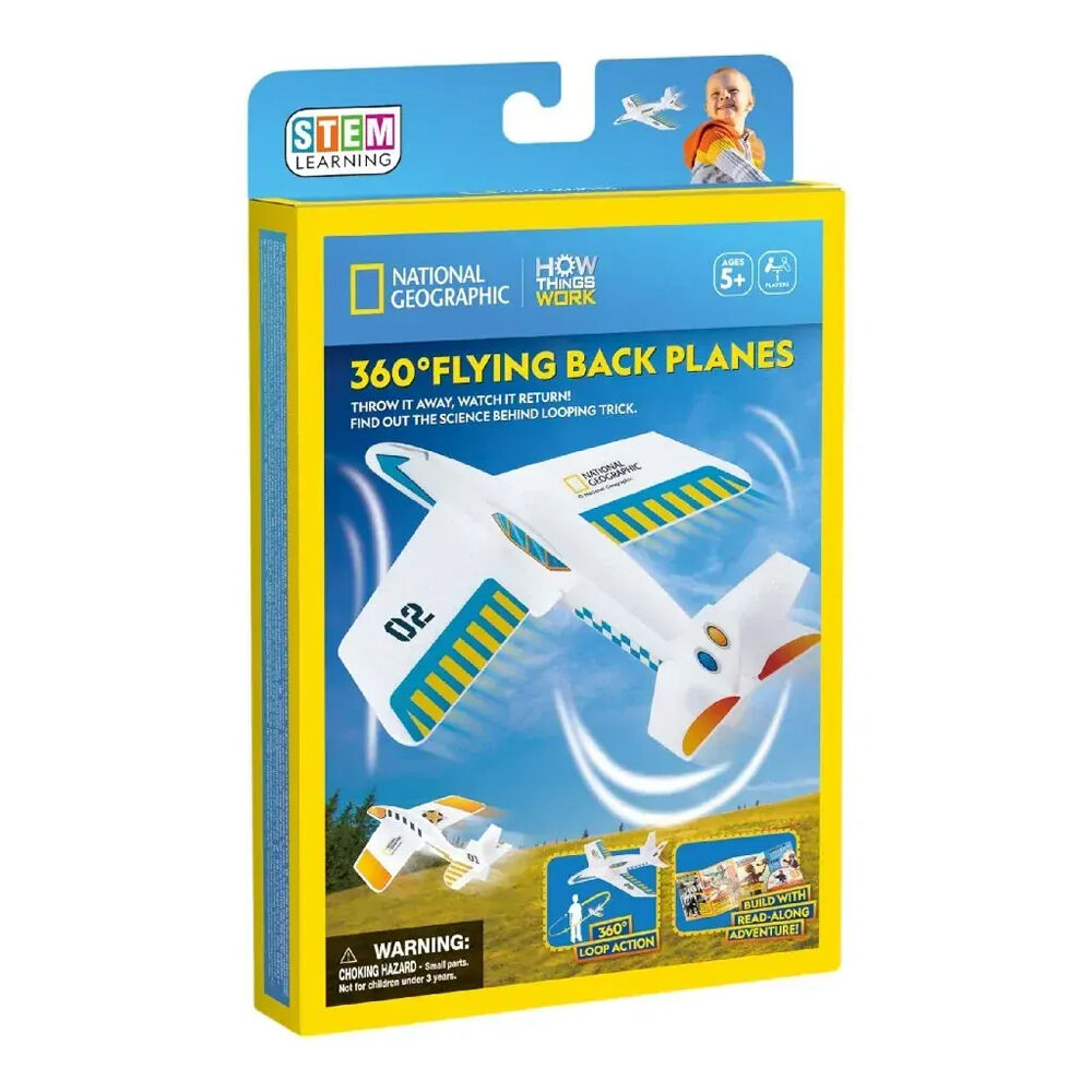 National Geographic Kids/Childrens 3D 360° Flying Back Planes Puzzle 8y+
