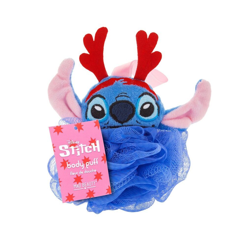 Disney Reindeer Stitch at Christmas Shower Loofah Body Cleansing Puff Blue (2 Pack) — image 2