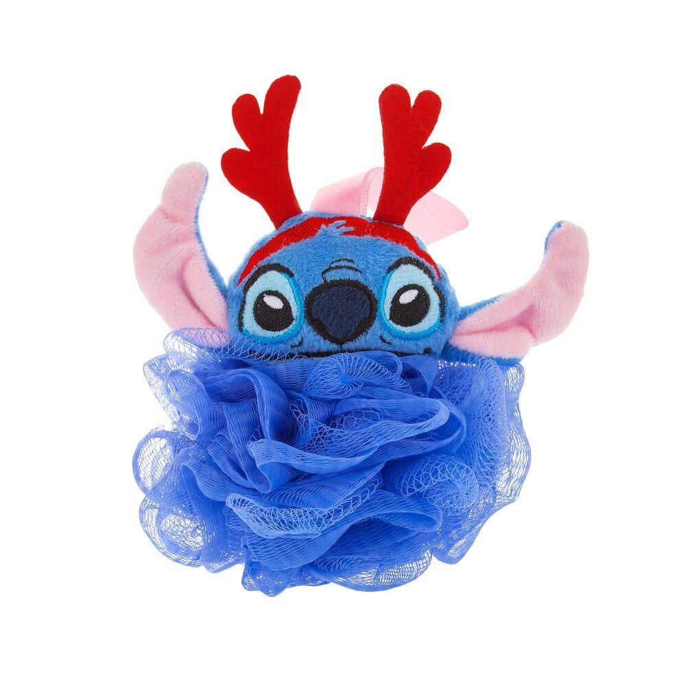 Disney Blue Reindeer Stitch at Christmas Shower Loofah Body Cleansing Puff — image 2