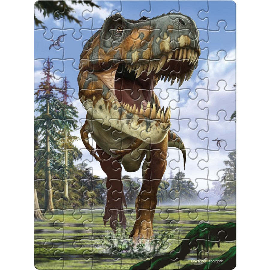 National Geographic 18x24cm Jigsaw Dino Puzzle Egg Tin Assorted Kids Toy 5+ (63 Pieces) — image 6