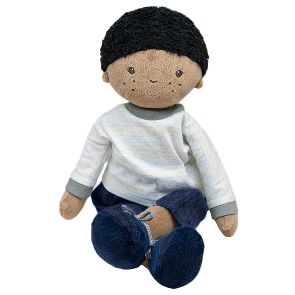 Bonikka Jayden Doll Infant/Newborn 42cm Soft Plush Toy w/ Black Hair 0m+ — image 2