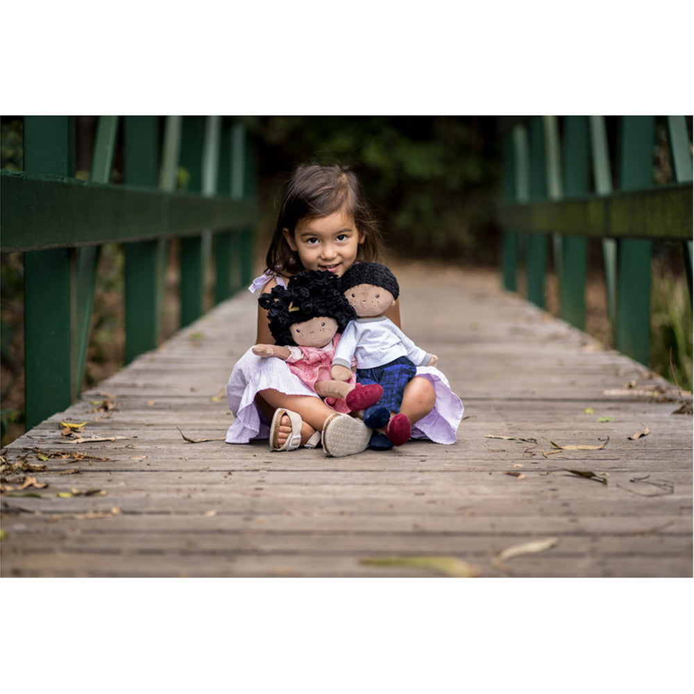Bonikka Jayden Doll Infant/Newborn 42cm Soft Plush Toy w/ Black Hair 0m+ — image 3
