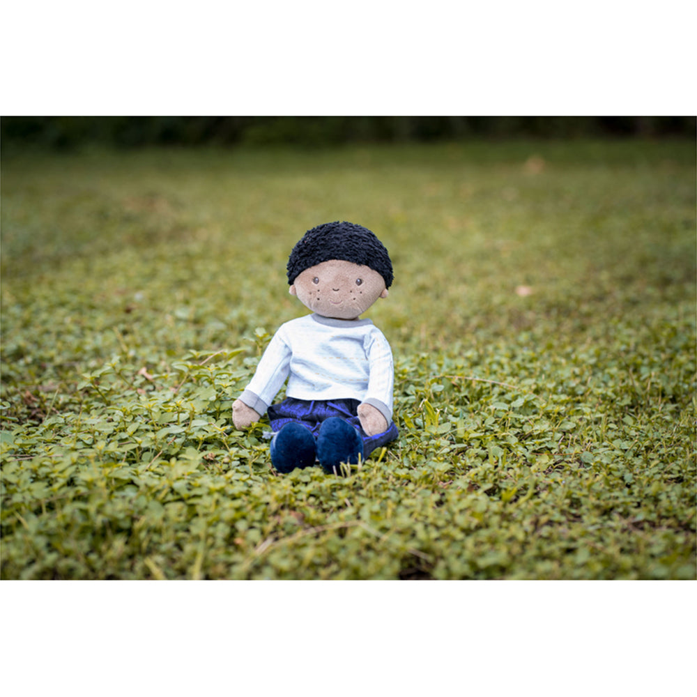 Bonikka Jayden Doll Infant/Newborn 42cm Soft Plush Toy w/ Black Hair 0m+ — image 8
