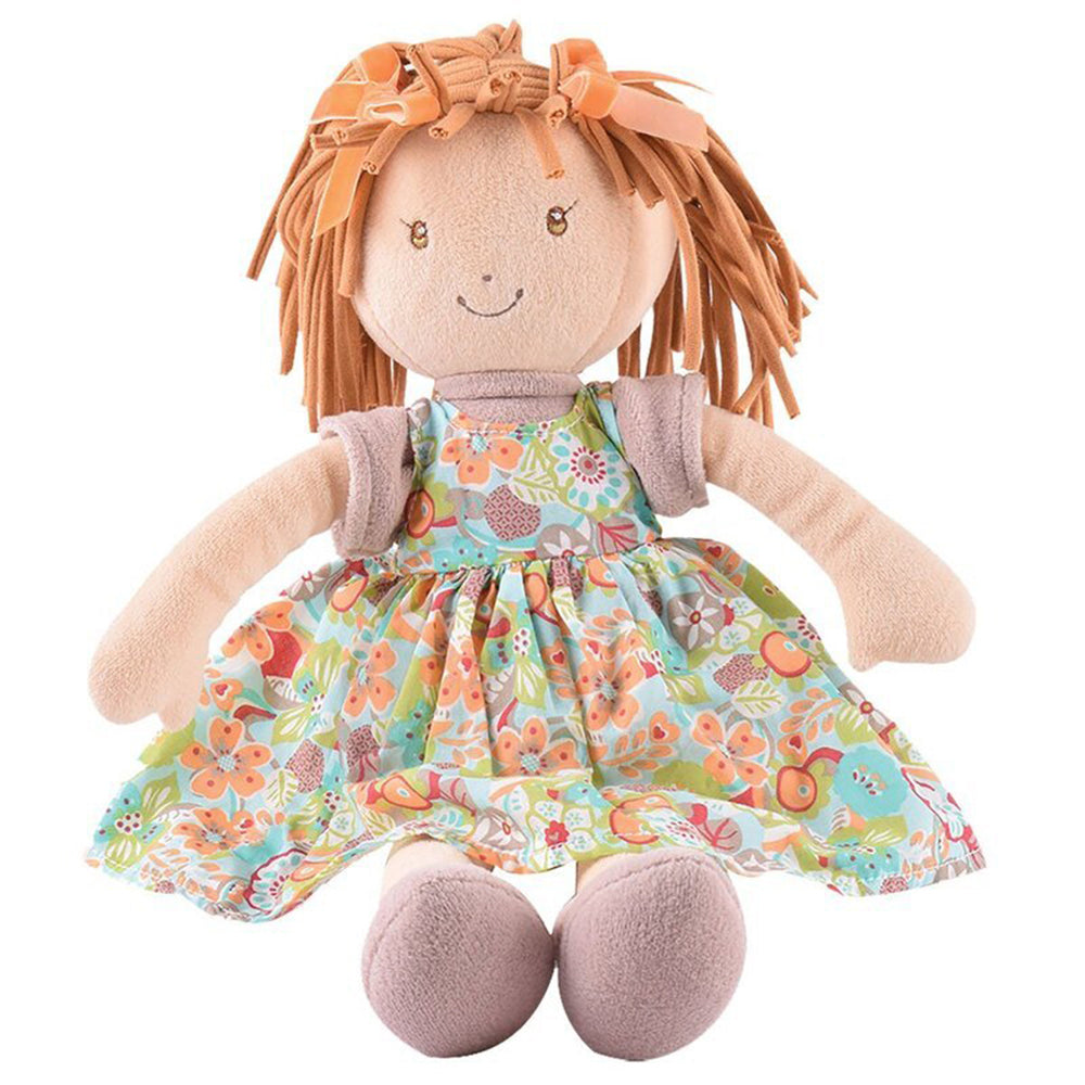 Bonikka Libby Lu Doll Infant/Newborn 35cm Soft Plush Toy w/ Brown Hair 0m+