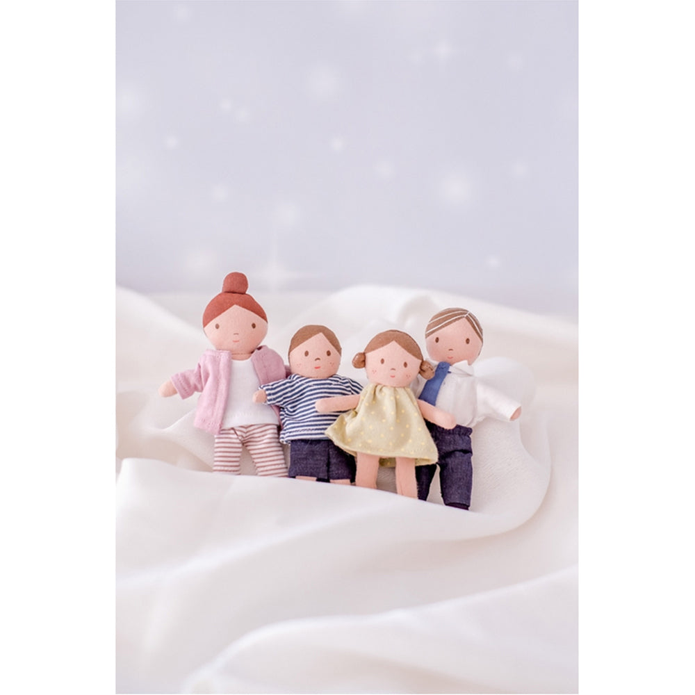 Bonikka Tiny Doll Family Kids/Children Cuddle Play Soft Plush Toy Set 1+ (4 Pieces) — image 2