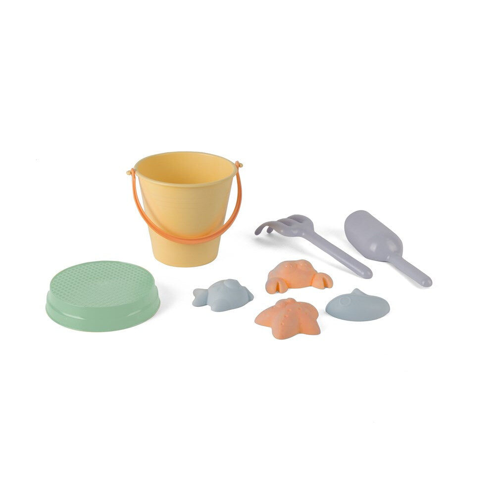 Dantoy Plastic Bucket Set w/ Net Sandpit Toys Non-Toxic Pastel Kids 2y+ (2 Pack) — image 2