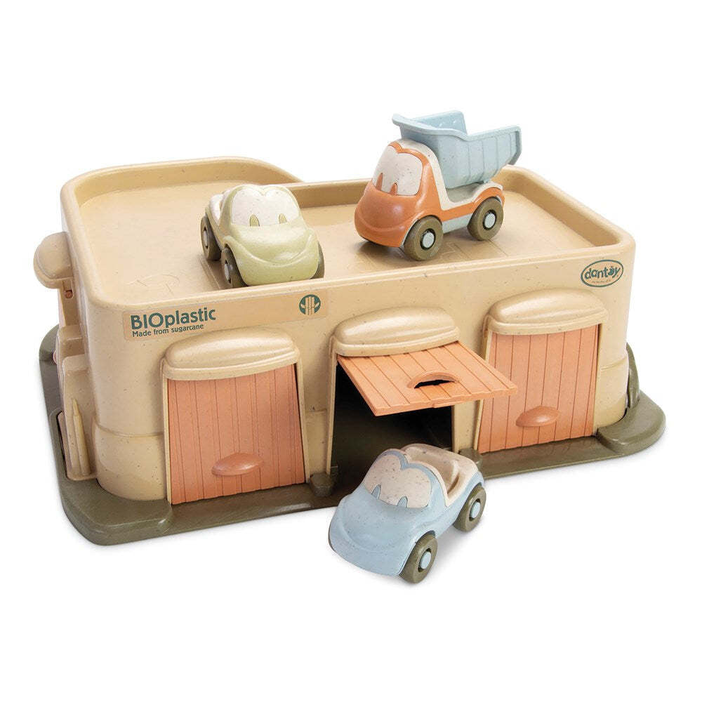 Dantoy BIOplastic Garage w/ 3x Cars Kids Indoor/Outdoor Toy Play Set 2y+ — image 2