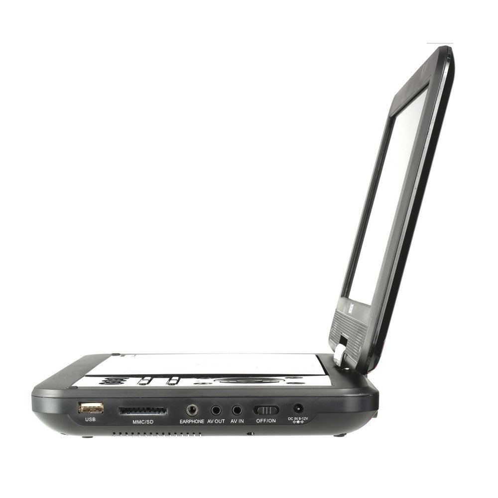 Laser Portable DVD Player With 10" LCD Screen/180° Swivel/Car Charger Black — image 2