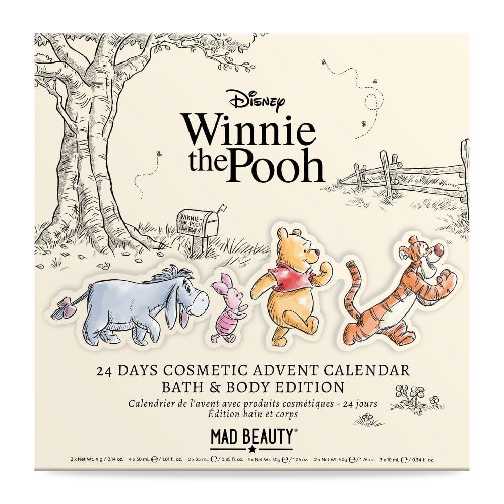 Disney Winnie The Pooh 24 Day Bath and Beauty Advent Calendar