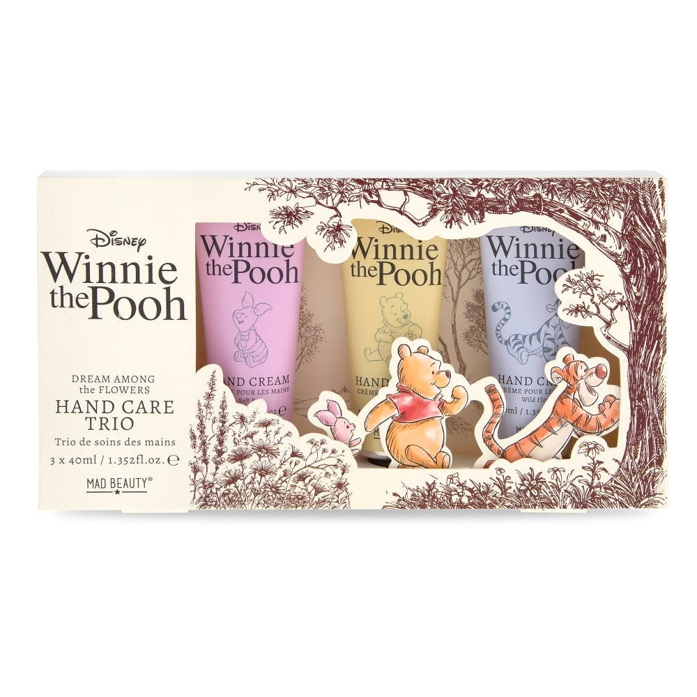 Mad Beauty 40ml Disney Winnie The Pooh Hand Cream Moisturiser/Lotion Set (3 Pieces)