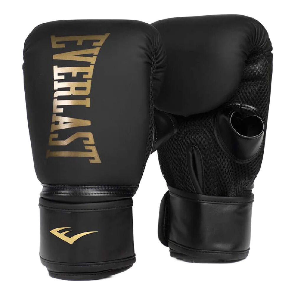 Everlast L/XL Black/Gold Elite Cardio Training Boxing Gloves