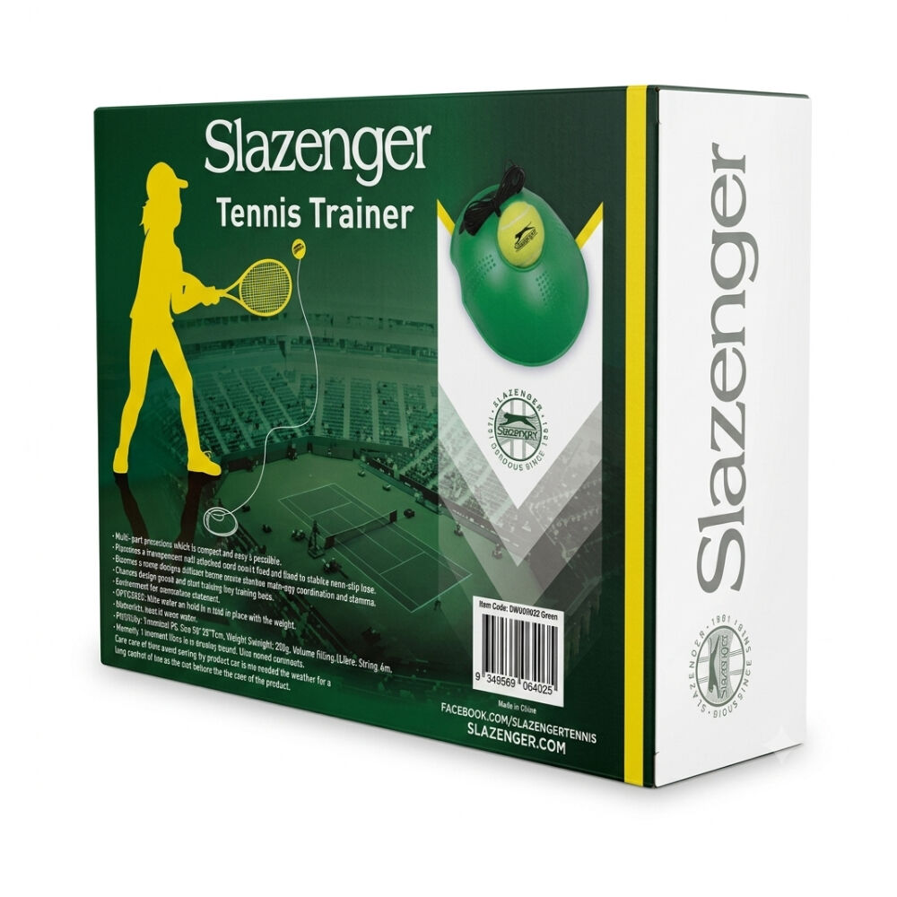 Slazenger Tennis Trainer Practice Rebound Balls Back Base Sport Exercise Green — image 6