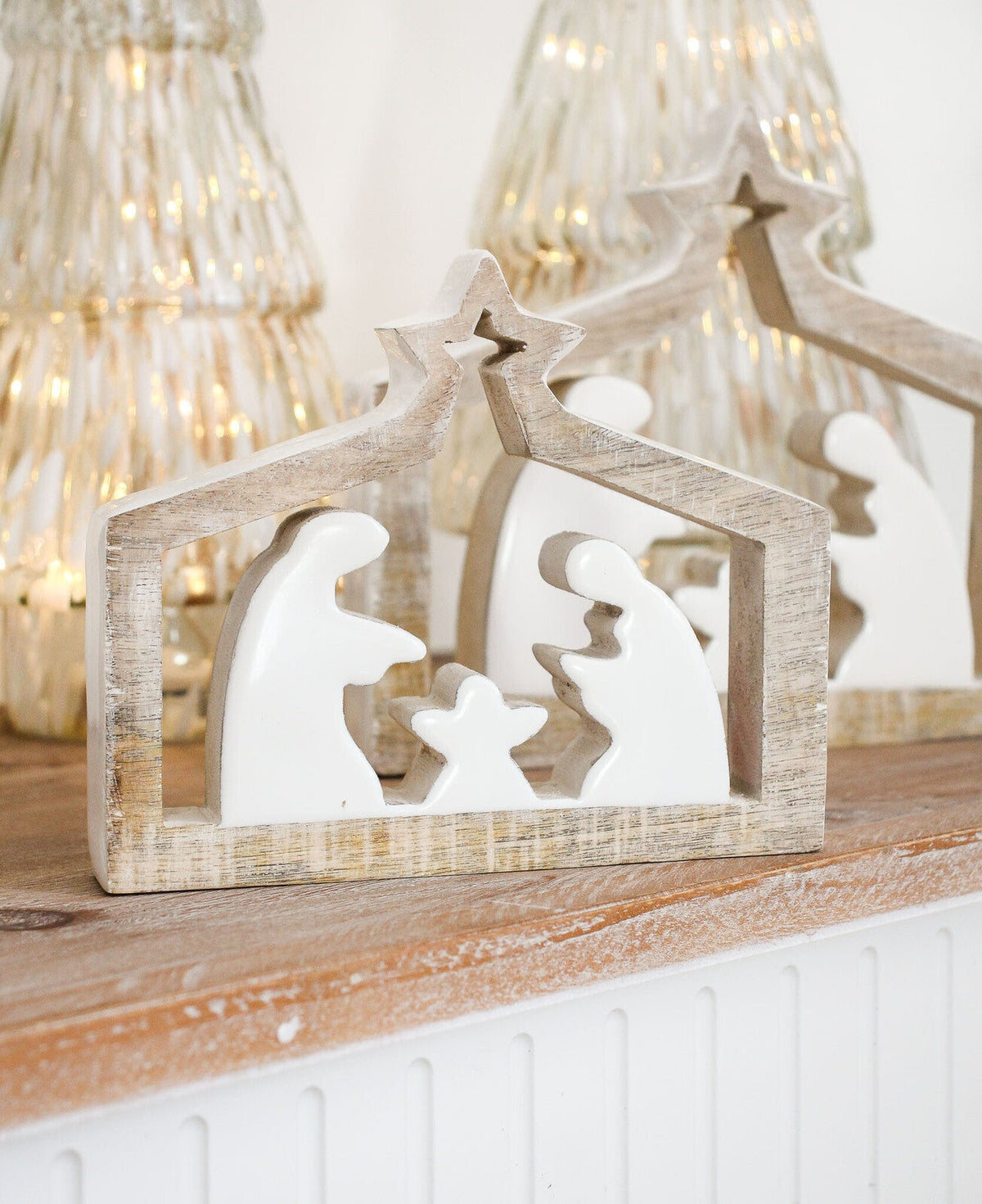 LVD Wooden Ornament Nativity Scene Medium Seasonal Decorative Home Decor 17cm — image 3