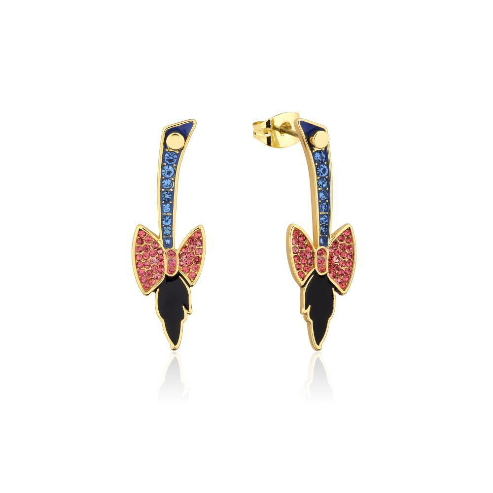 Couture Kingdom Disney Winnie The Pooh Eyeore 6cm Tail Gold Drop Earrings
