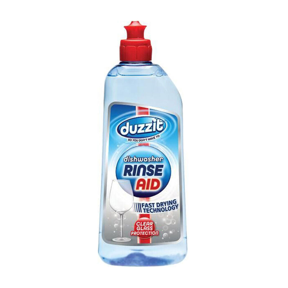 Duzzit Liquid Dishwasher Rinse Aid Watermark Prevention Fast Drying 375ml