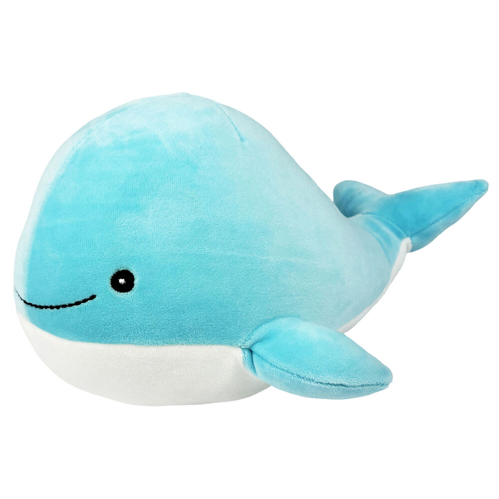 Momoko 33x15x17cm Blue Whale Animal Stuffed Doll Kids/Children Soft Plush Toy