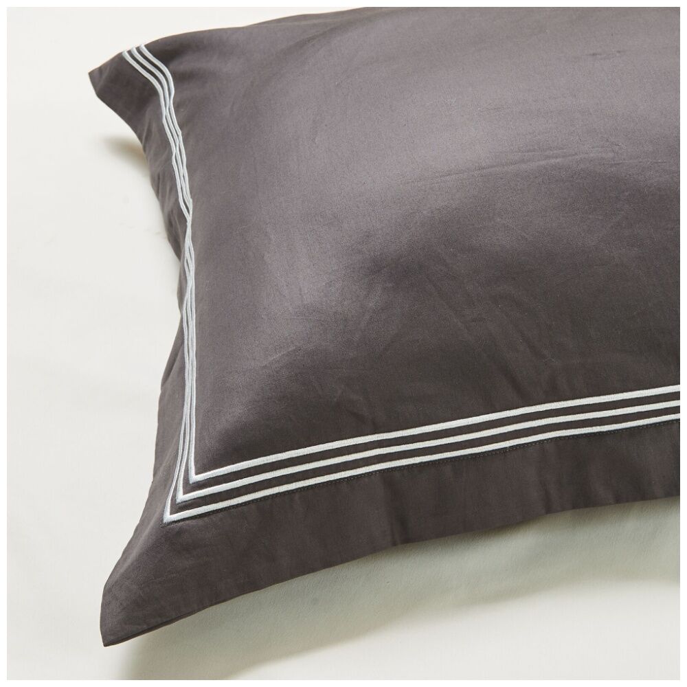 Grosvenor House 500TC Hotel Embroidered Tailored 48x74cm Pillowcase With — image 3