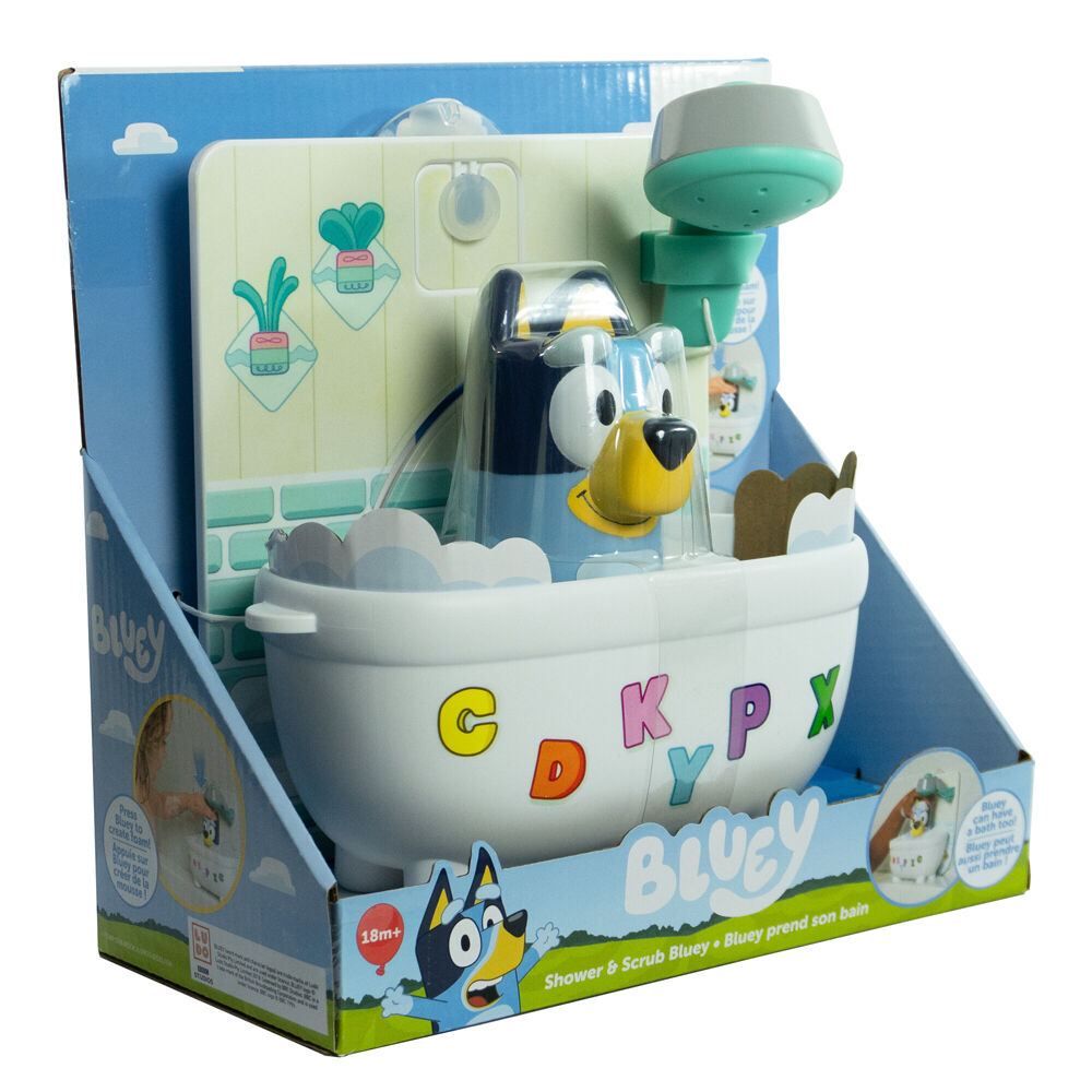 Tomy Toomies Shower & Scrub Bluey With Figurine Bathtime Activity Toy — image 3