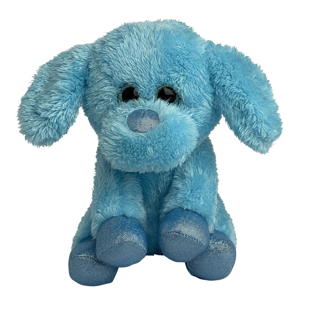 Momoko Dog Foil Animal Sit Stuffed Doll Kids Soft Plush Toy 20cm Blue (2 Pack) — image 2