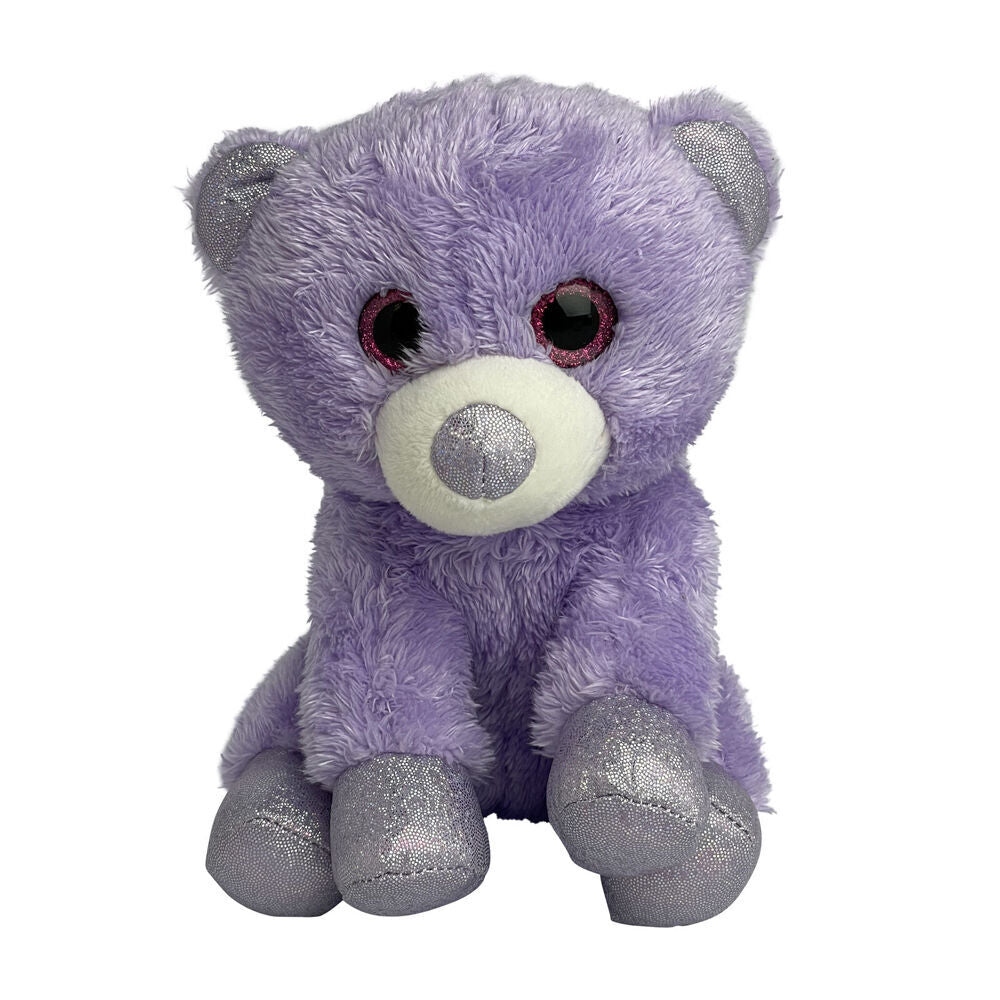 Momoko Teddy Bear Foil Animal Sit Stuffed Doll Kids Plush Toy 20cm Purple (2 Pack) — image 2