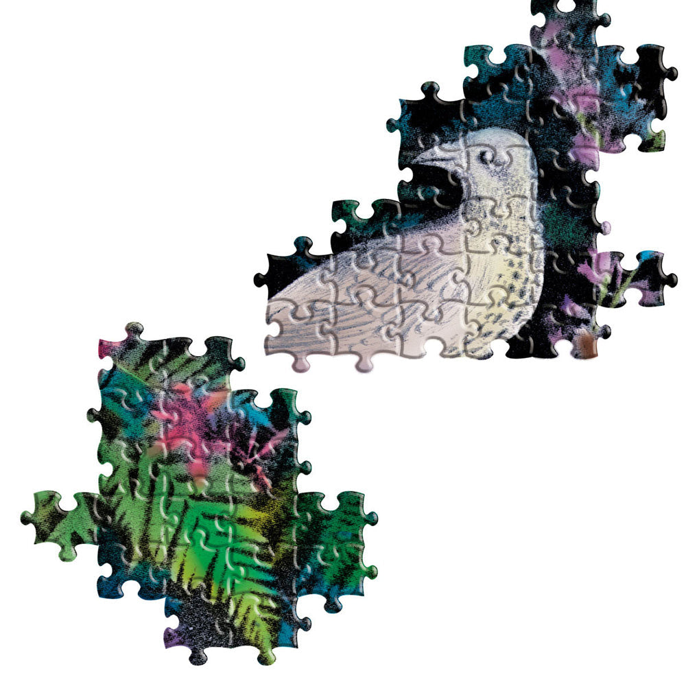 Eeboo Jigsaw Puzzle Tabletop Family Game 58.4cm Birds In Fern 14+ (1000 Pieces) — image 2