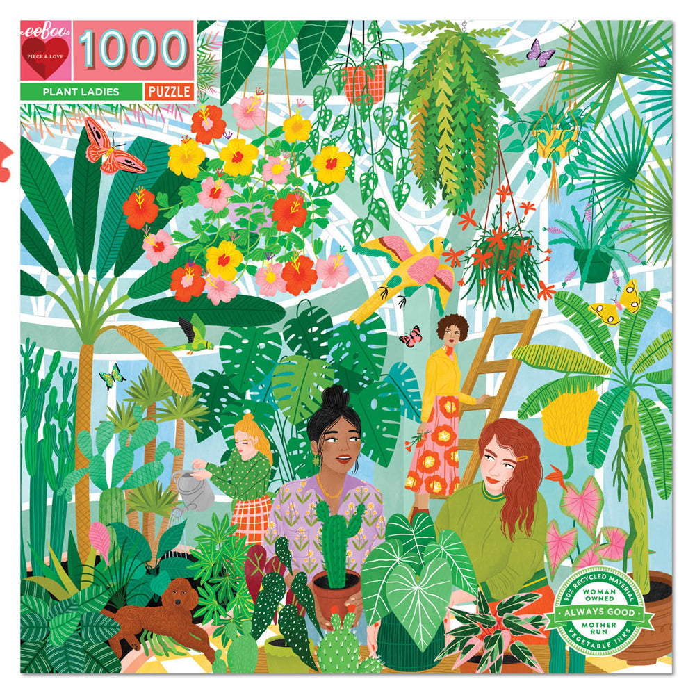 Eeboo Jigsaw Puzzle 58.4cm Educational Fun Play Game Plant Lady 14+ (1000 Pieces)