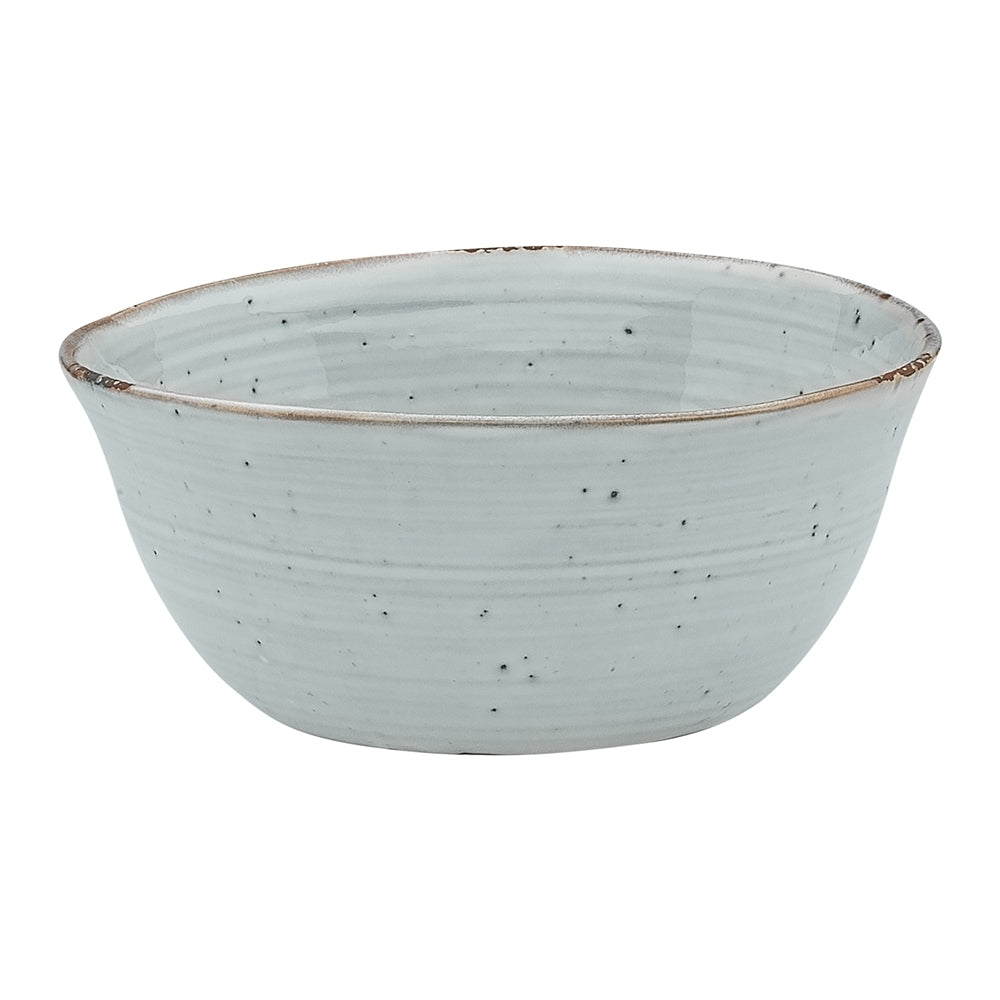 Ecology Ottawa Stoneware Rustic Round Dinner/Meal/Soup Bowl 15.5cm - Lichen