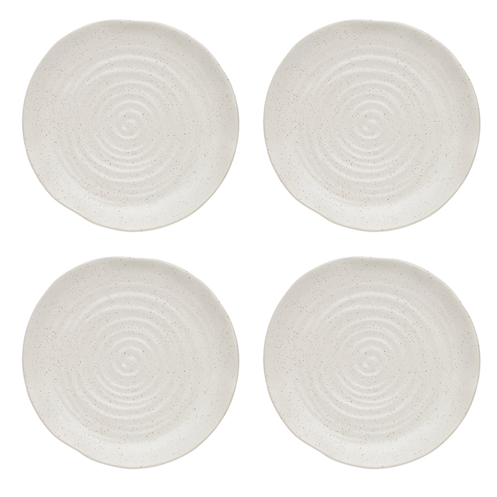 Ecology Ottawa Stoneware Rustic Side Serving Plate Food/Platter 21cm - Calico (4 Pack)