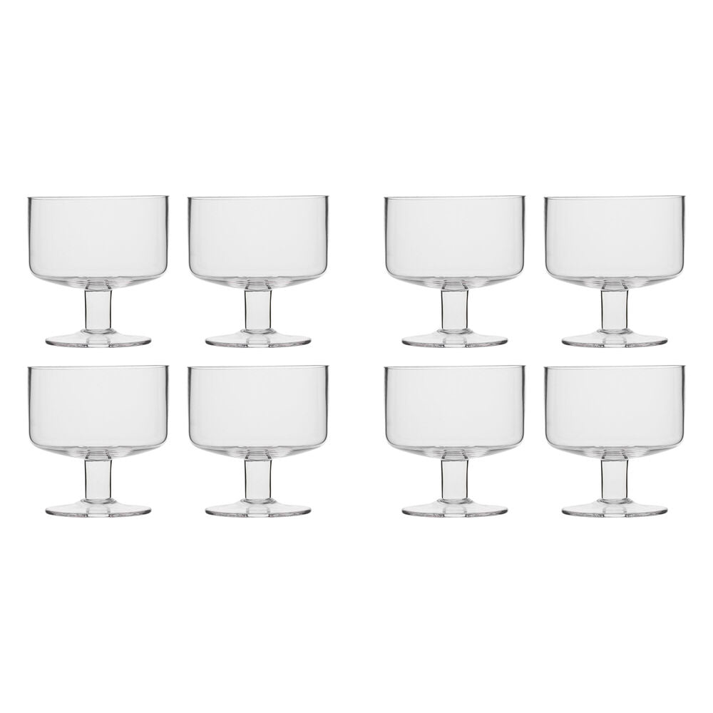 Ecology 4pc Ecology Classic Timeless Soda Lime Glass Dessert Bowls 10cm Clear (2 Pack)