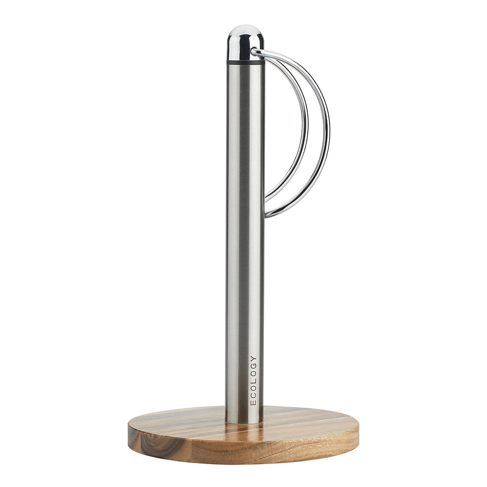 Ecology Provisions Acacia Paper Towel/Tissue Holder Standing Organiser Natural