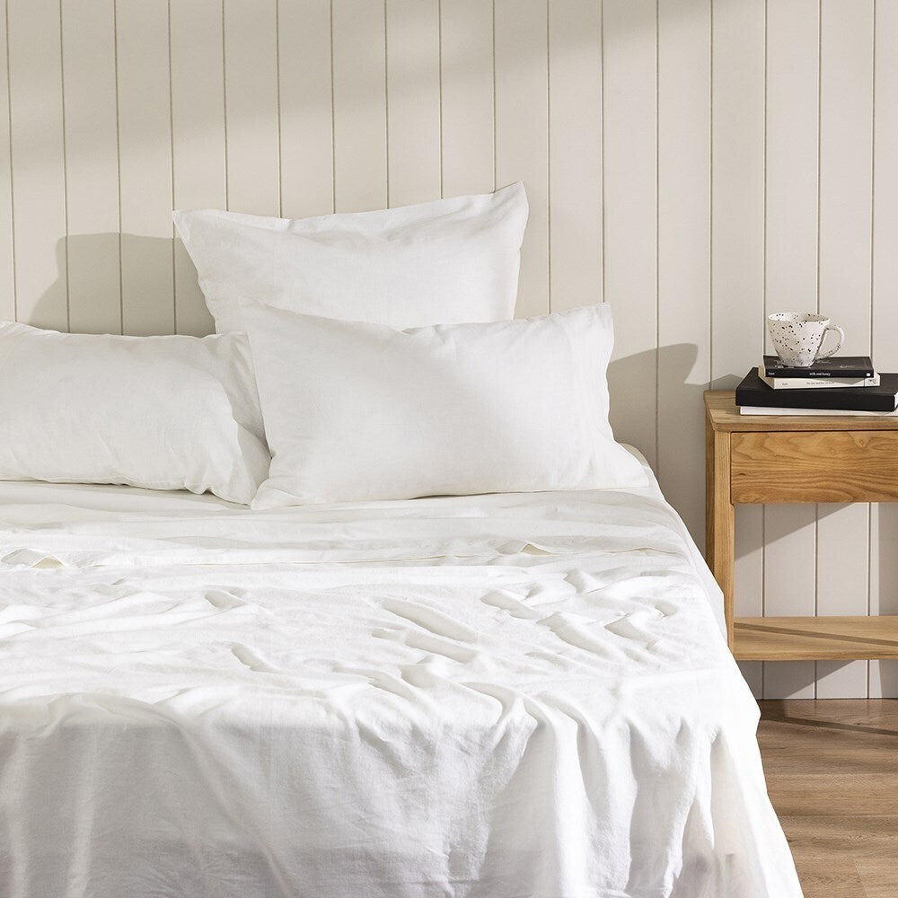 Ecology Dream Series Size Queen Bed Soft Quilt Cover White Home Bedding
