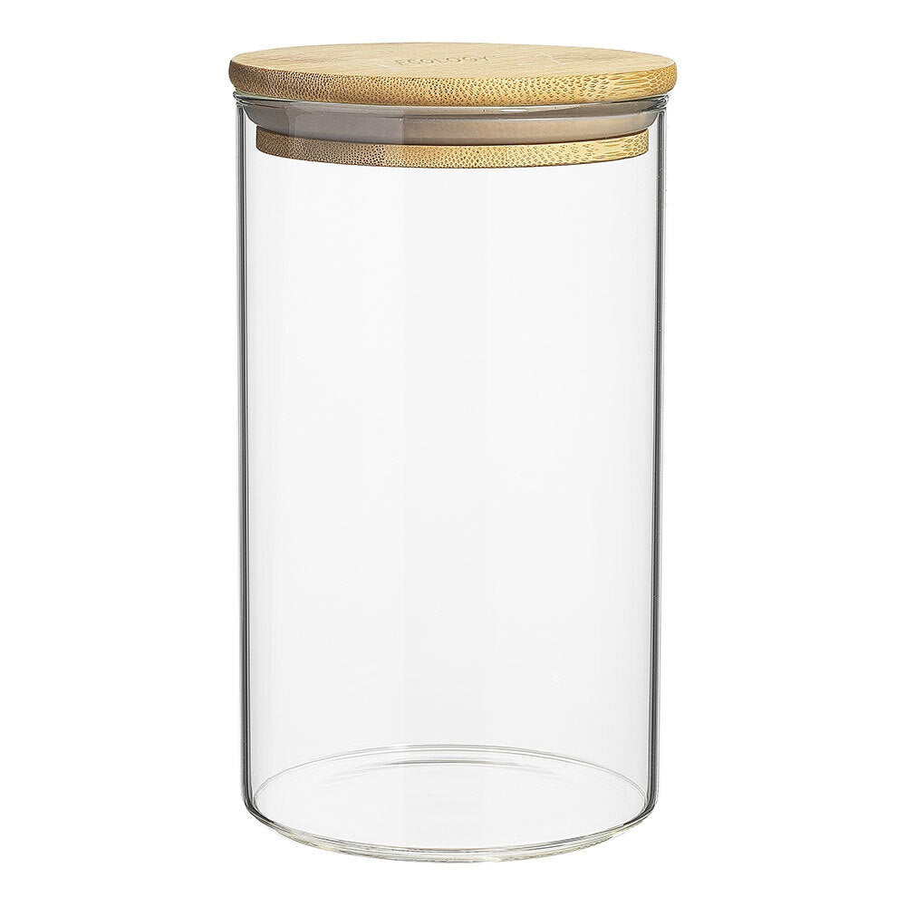 Ecology Pantry Round Canisters Glass Food Containers/Storage w/ Bamboo Lid (3 Pieces) — image 2