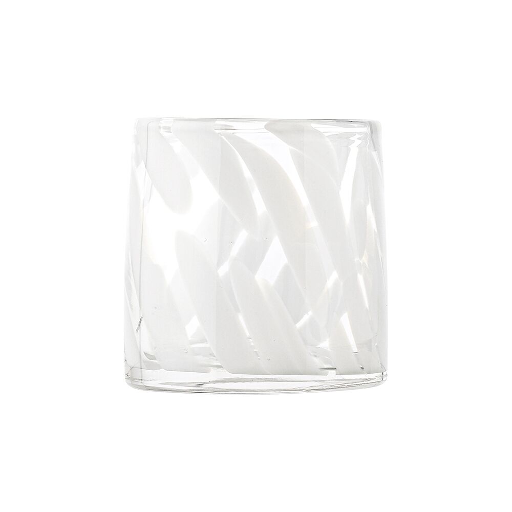 Ecology Camille Soda Lime Glass Tumblers Drinking Cups 260ml White (4 Pieces) — image 2