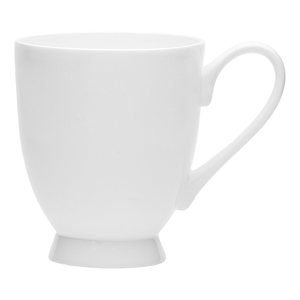 Ecology 310ml Canvas Footed Mug Coffee/Tea Tableware Kitchen Drinking Cup White
