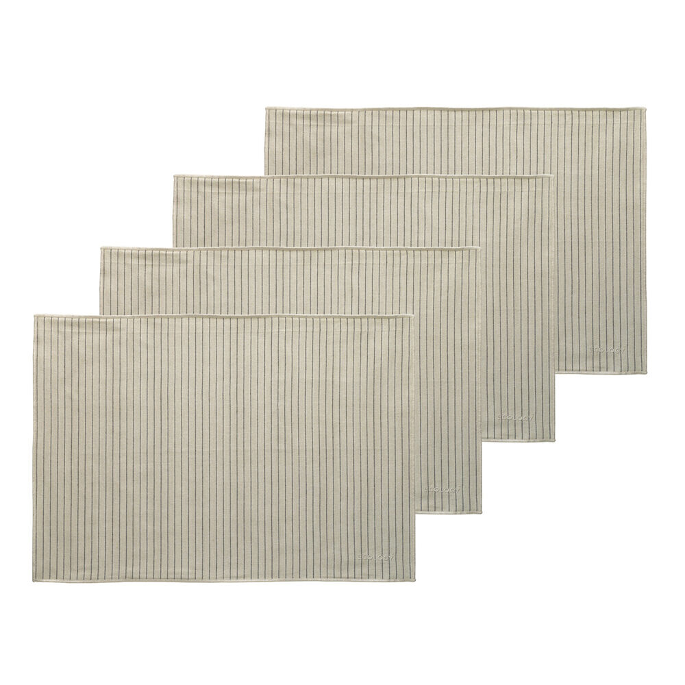 Ecology Tonka Cotton Rectangular Placemats 38x53cm Dining Table Decor (4 Pieces)