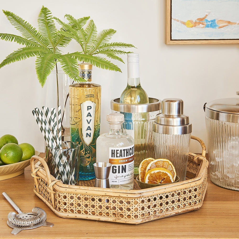 Ecology Ritz Soda Lime Glass/Stainless Steel Wine Bottle Cooler Holder