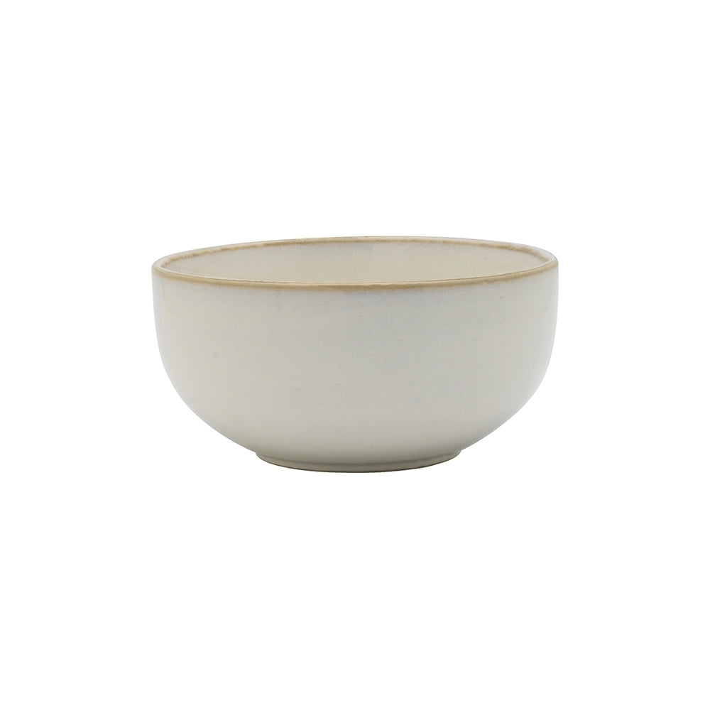 Ecology Stoneware Dinnerware Element Aesthetic Style Noodle Bowl 14cm Blanc