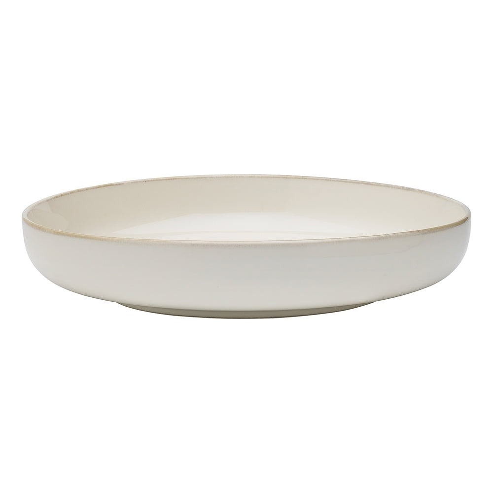 Ecology Stoneware Dinnerware Element Dinner Aesthetic Style Bowl 22cm Blanc