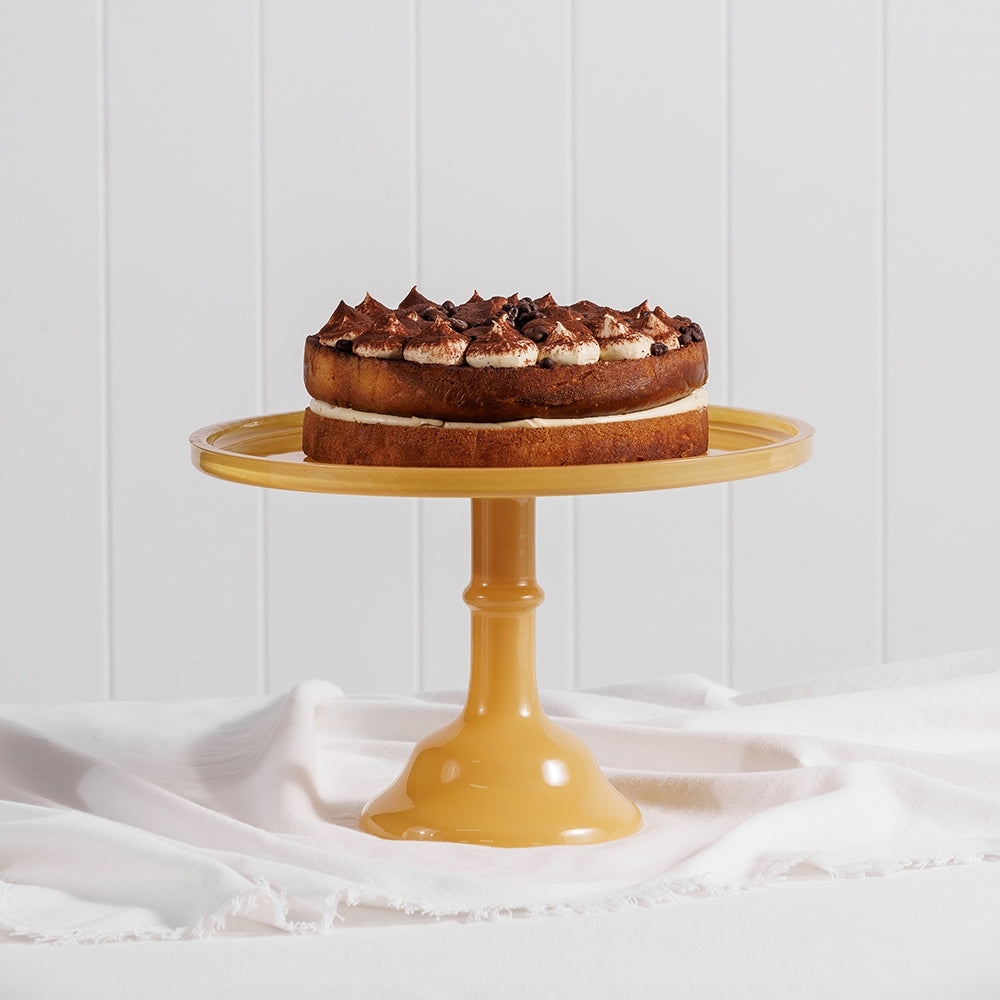 Ecology Glass Torte Cake Stand Dessert Display Holder 29x18cm Honey Yellow — image 2