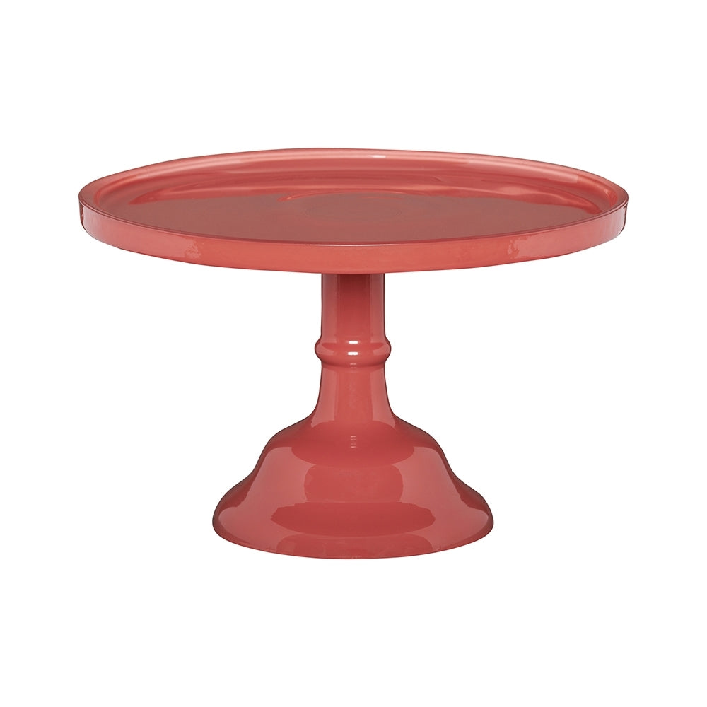 Ecology Glass Torte Cake Stand Dessert Display Holder 25x15.5cm Lobster Red