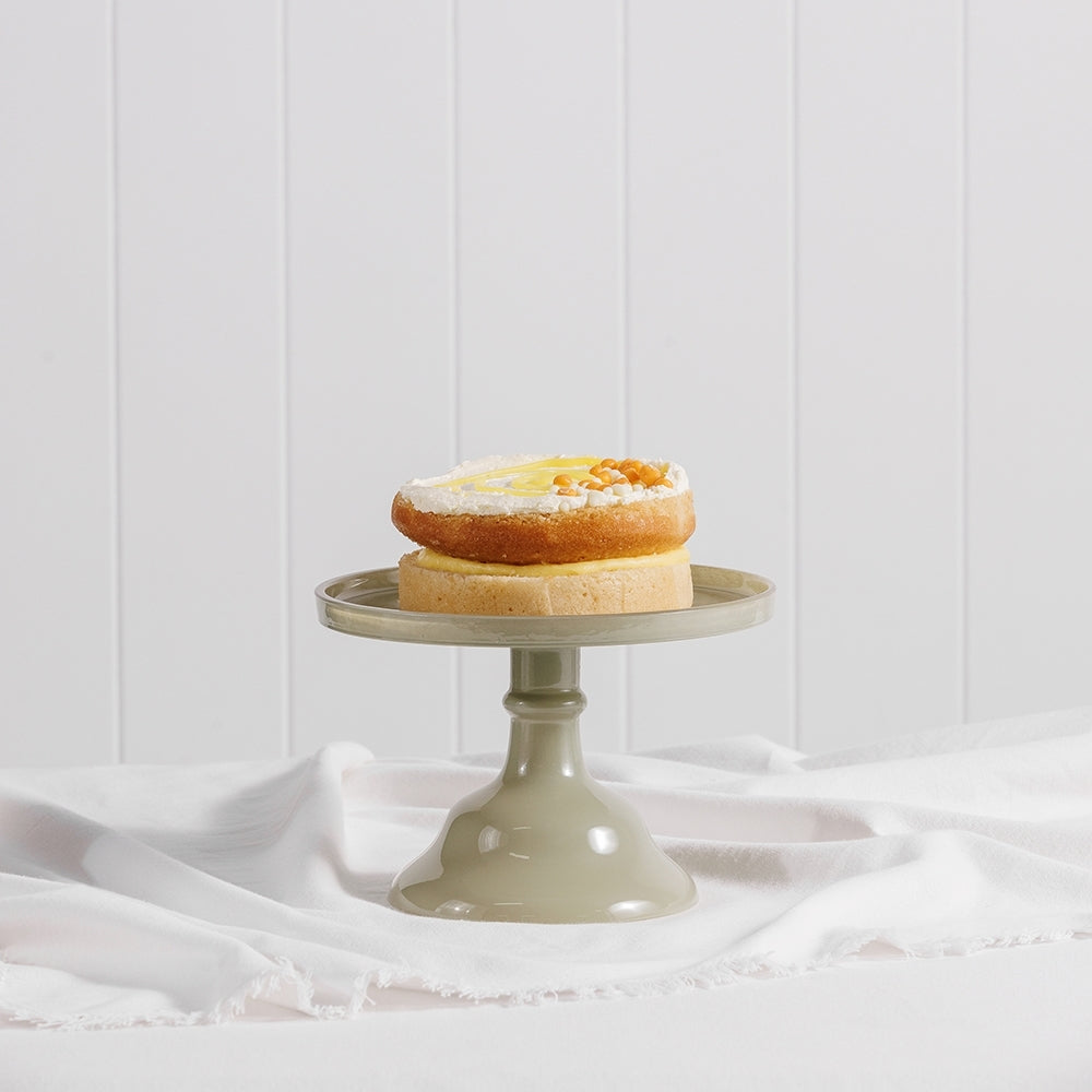 Ecology Glass Torte Cake Stand Dessert Display Holder 19x13cm Sage Green — image 2
