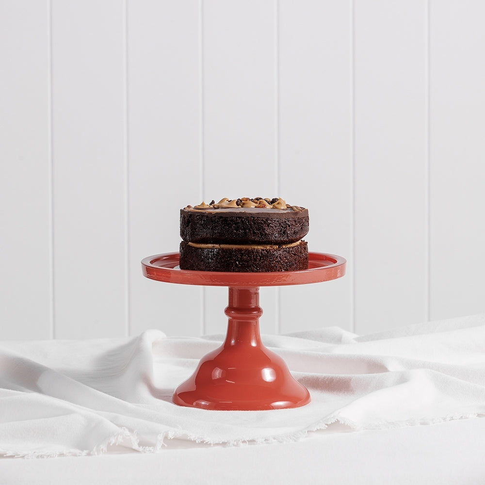 Ecology Glass Torte Cake Stand Dessert Display Holder 19x13cm Lobster Red — image 2