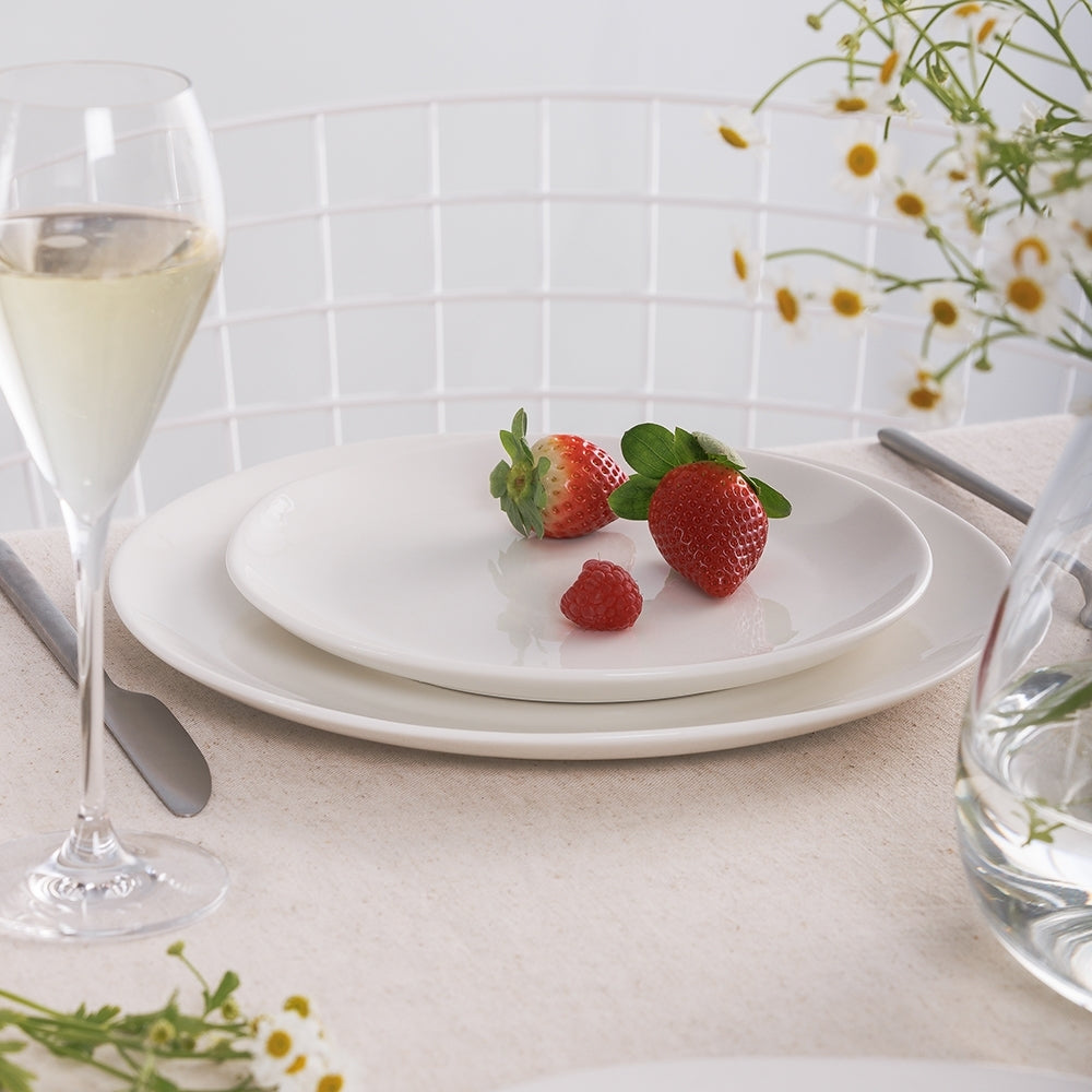Ecology Elegant Kitchenware Porcelain Haven Fancy Dinner Plate 27cm White — image 3