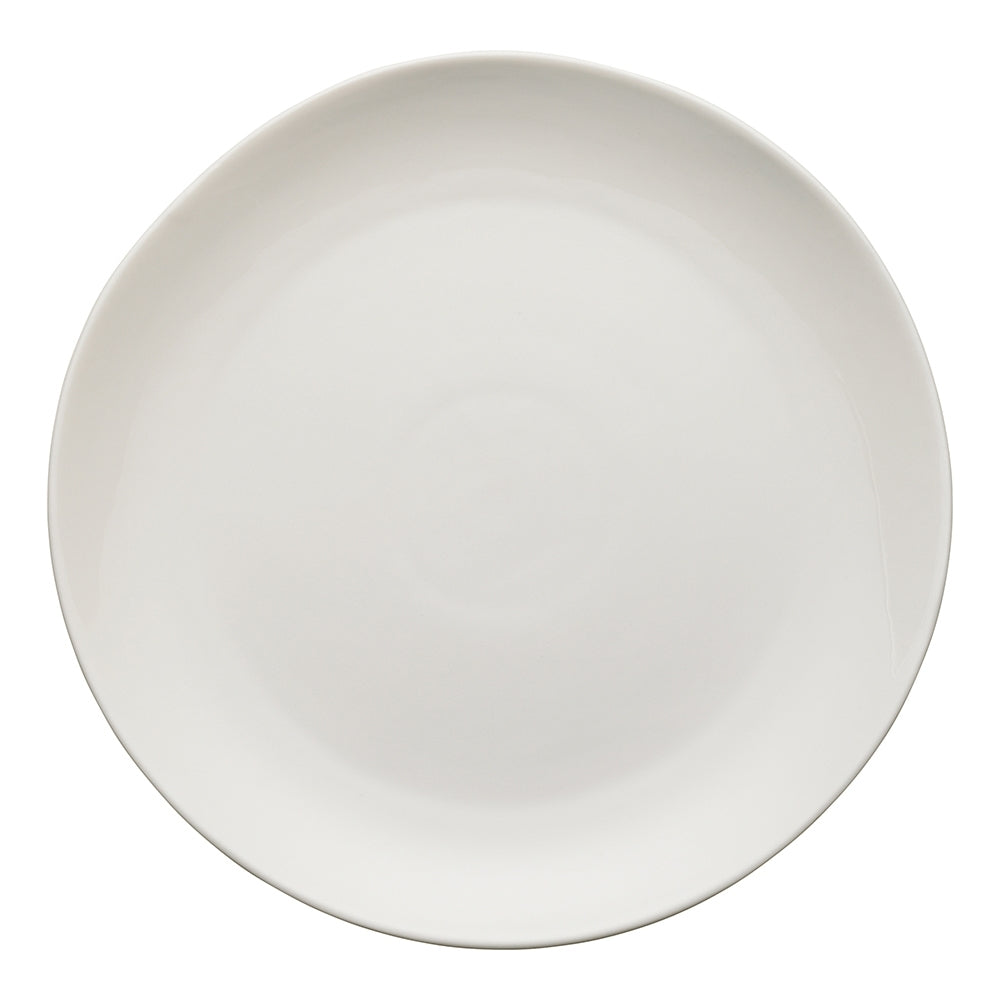Ecology Elegant Kitchenware Porcelain Haven Fancy Dinner Plate 27cm White