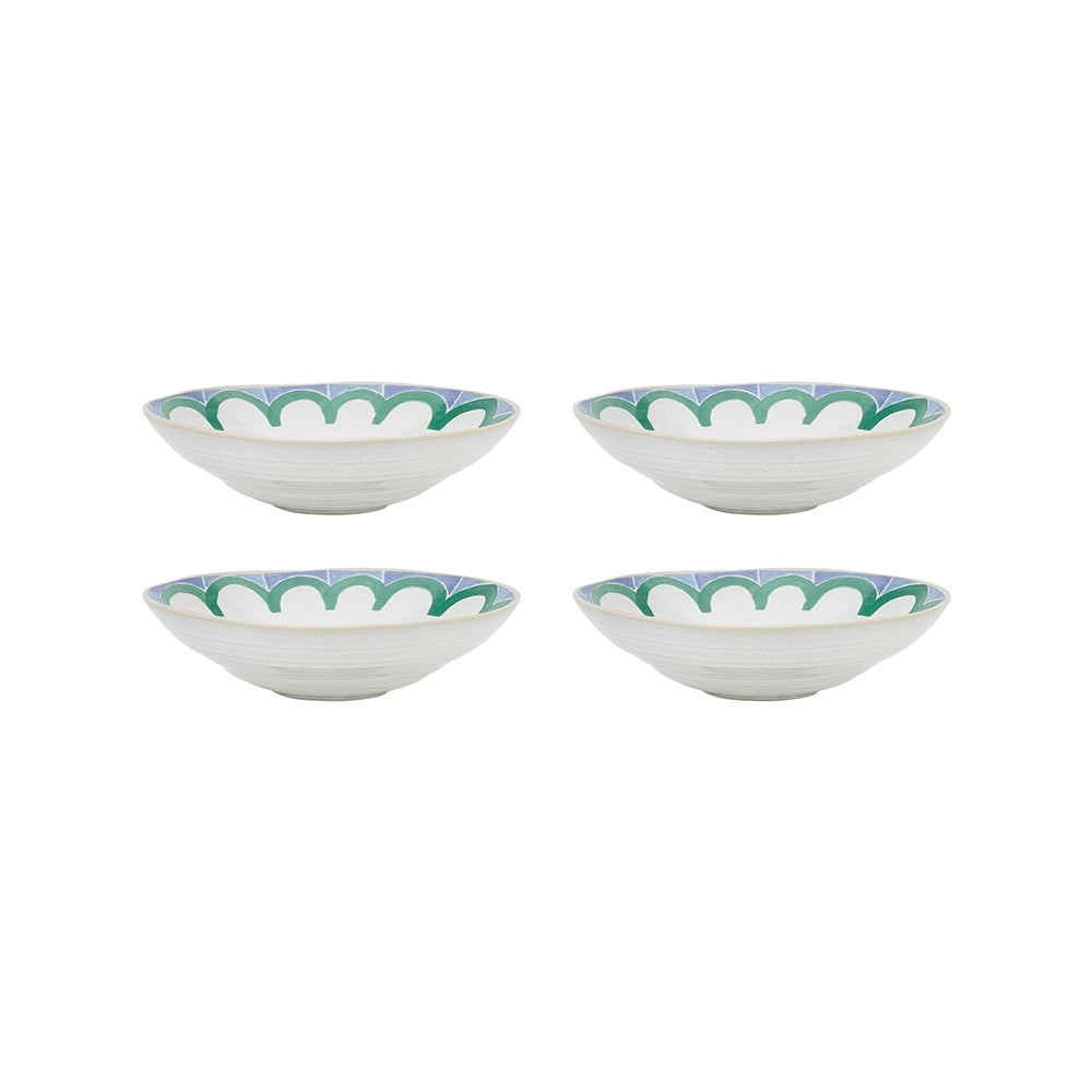 Ecology Dinnerware Stoneware w/ Reactive Graze Arco Bowl 18cm Blu/grn (4 Pieces)