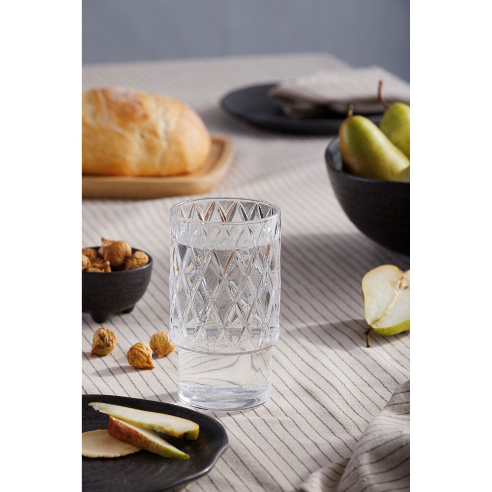 Ecology Dante Glass Hi Ball Tumblers Water/Juice Drinking Cup 370ml Clear (6 Pieces) — image 4