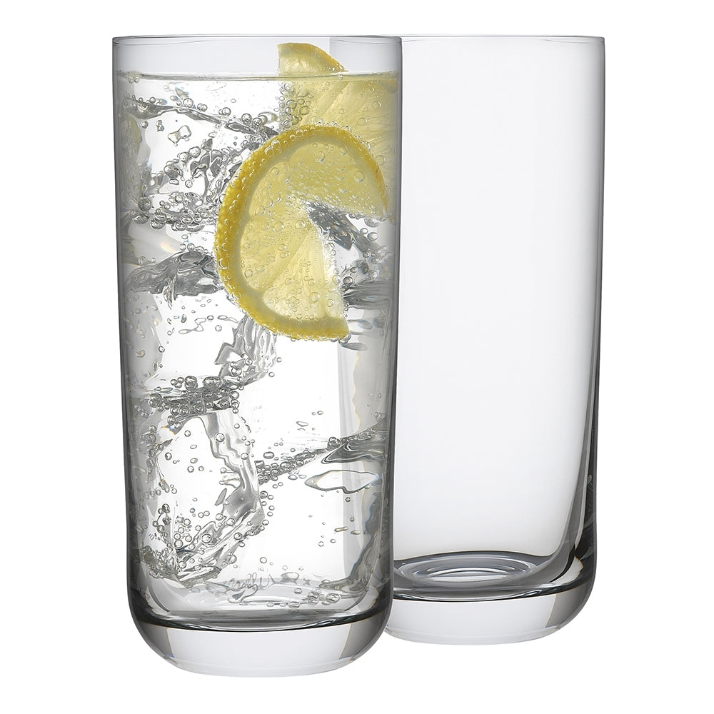Ecology 430ml Classic Crystalline Hi Ball Set Glass Drinking Tumbler Clear (6 Pieces) — image 3